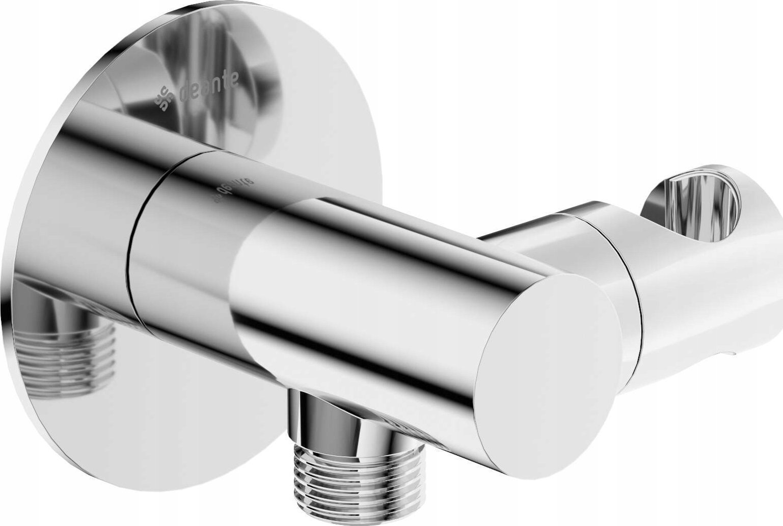 Deante Przyłącze kątowe okrągłe z uchwytem na słuchawkę