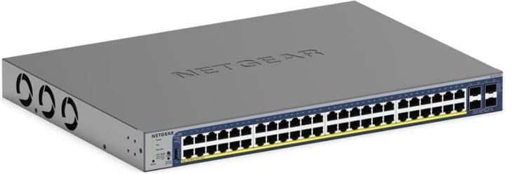 NETGEAR Smart GS752TXUP - V3 - Switch - L3 Lite - Smart - 48 x 10/100/1000 (PoE++) + 4 x 10 Gigabit SFP+ - Desktop, an Rack montierbar - PoE++