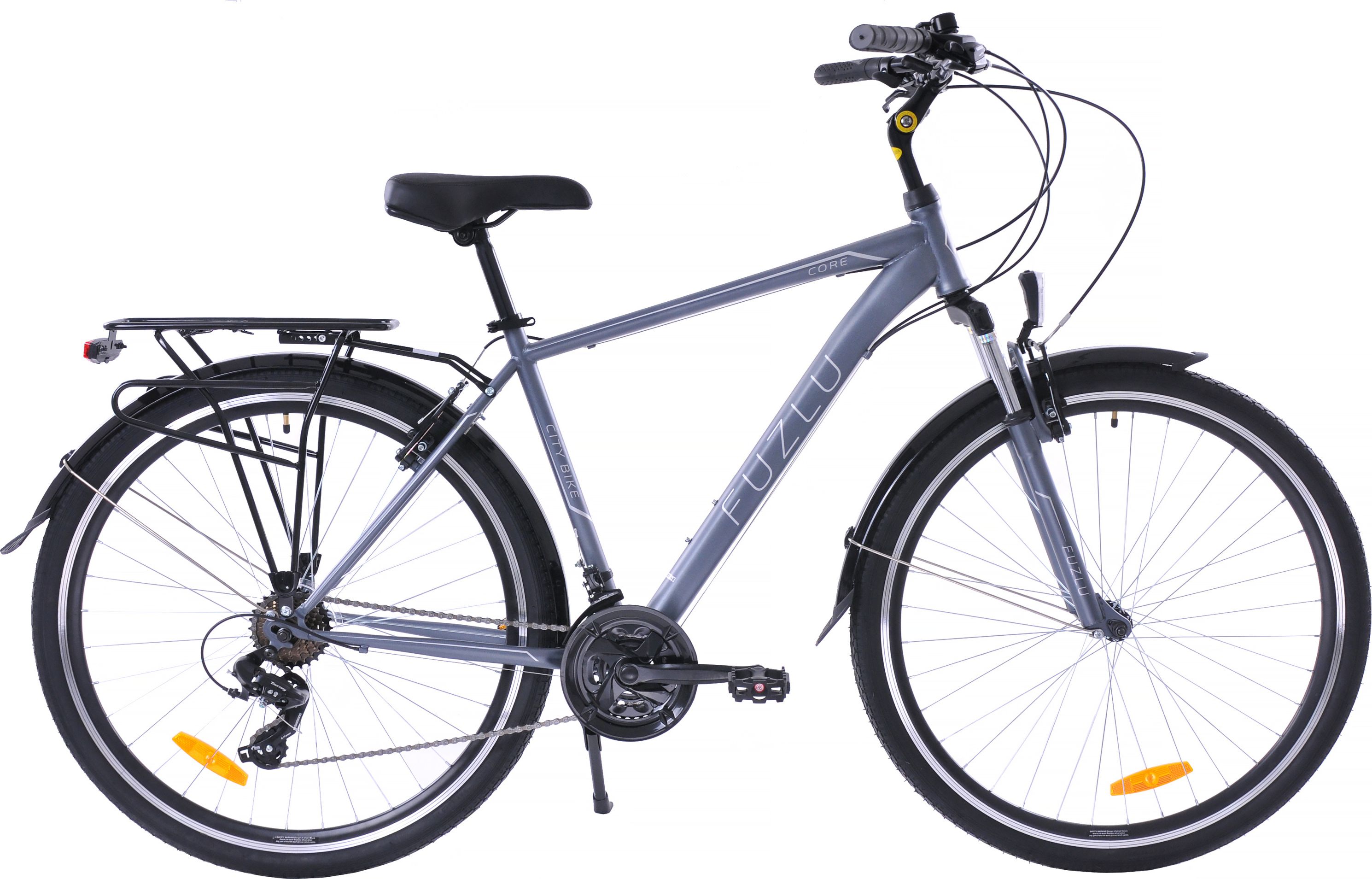 Fuzlu Rower trekkingowy 28 Core Men Amor (20") szaro-srebrny/ ciemny grafit mat