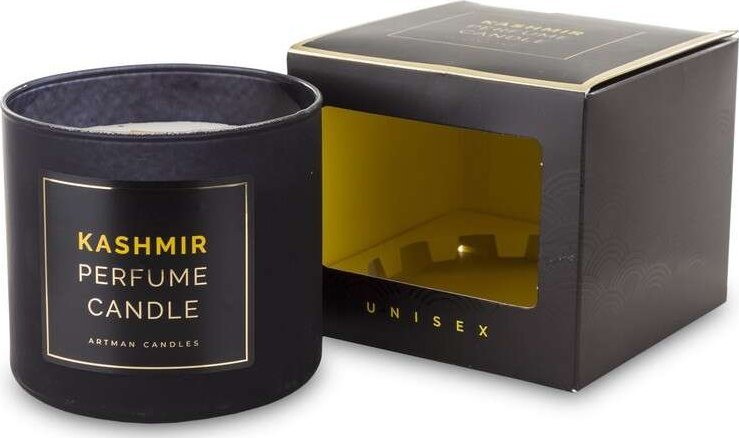 Art-Pol Pl Świeca Kashmir Szkło Małe Żółty