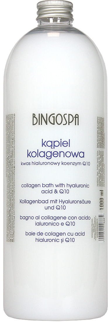 BingoSpa Płyn do kąpieli Kąpiel kolagenowa z kwasem hialuronowym i koenzymem Q10 1000ml