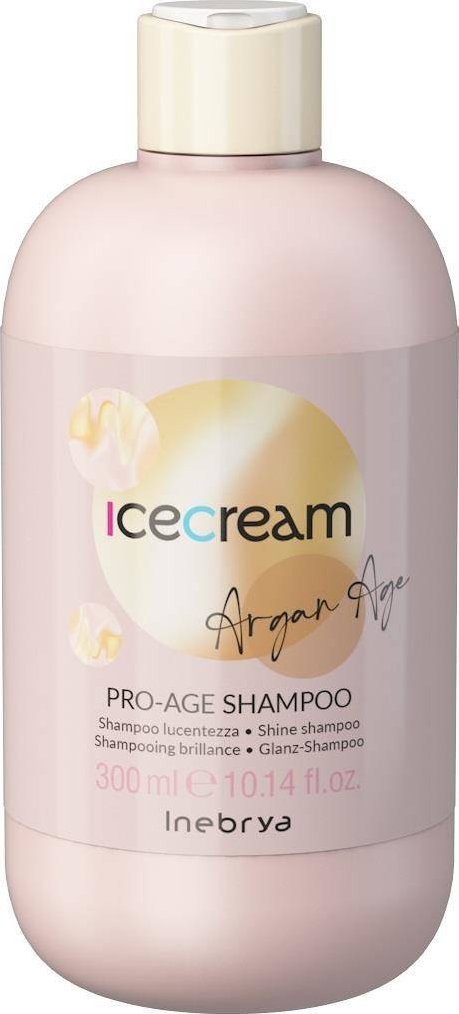 Inebrya Ice Cream Argan Age nabłyszczający szampon z olejkiem arganowym 300ml