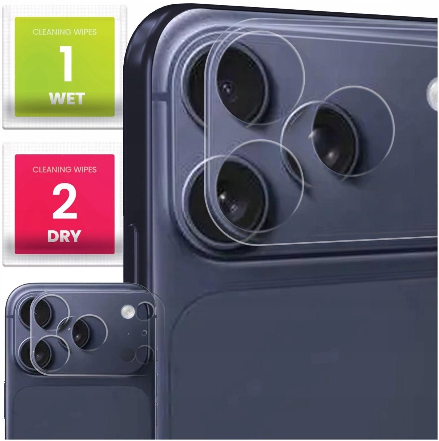 Szkło Hartowane Na Aparat Do Apple iPhone 17 Pro Max (Ochronne, Kamera, 9H)