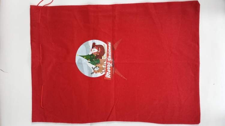 Dekoracja świąteczna Aster Worek na prezenty z aplikacj± duży (581671) - 5907667289654