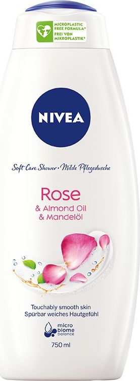 Nivea Soft Care Shower Żel pod prysznic Rose 750ml