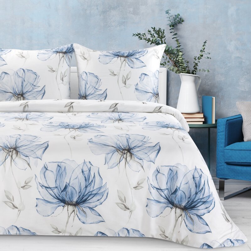 Eurofirany KOMPLET POŚCIELI SATYNOWEJ SPRING 34 220 X 200 CM BIAŁY