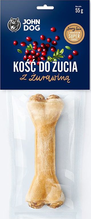 John Dog Kość do żucia Berry z żurawiną 12cm