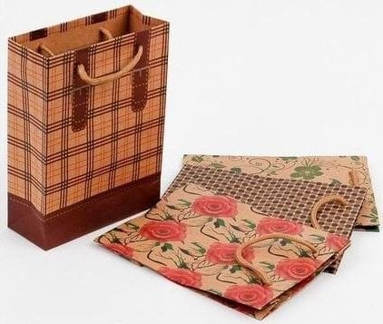 FANDY Torebka papierowa Craft mała Ornament MIX