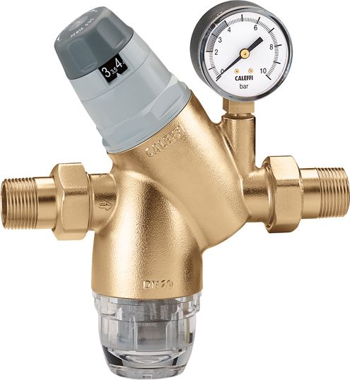 Caleffi Regulator ciśnienia z wymiennym wkładem z manometrem 1" (535161)