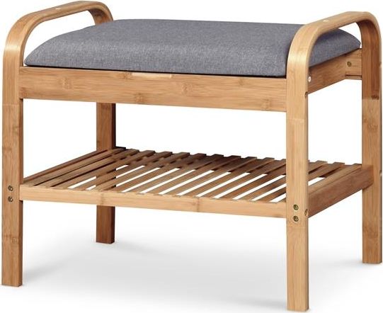 Halmar Stojak na buty ST-12 szary/naturalny