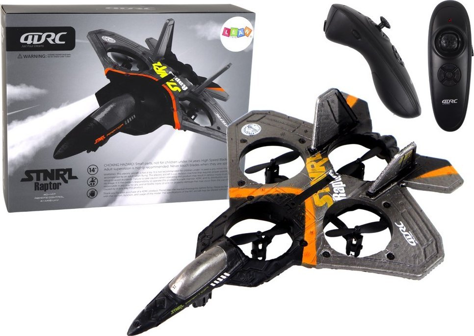 Samolot zdalnie sterowany LeanToys Zdalnie Sterowany Samolot Myśliwiec R/C Srebrny