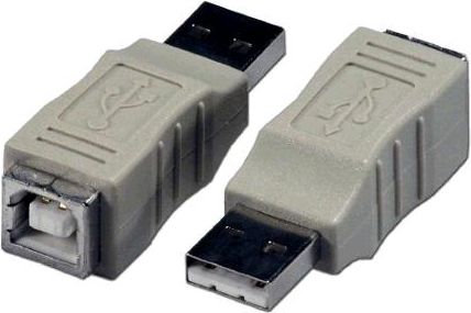 Adapter USB PremiumCord USB - USB-B Szary (kur-3)