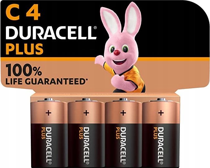 Duracell Bateria Plus -C (MN1400/LR14) Baby 4St.