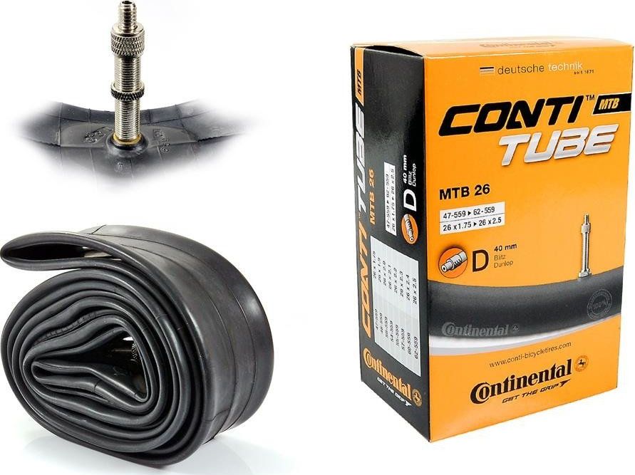 Continental Dętka Continental MTB 26'' x 1,75'' - 2,5'' wentyl dunlop 40 mm uniwersalny