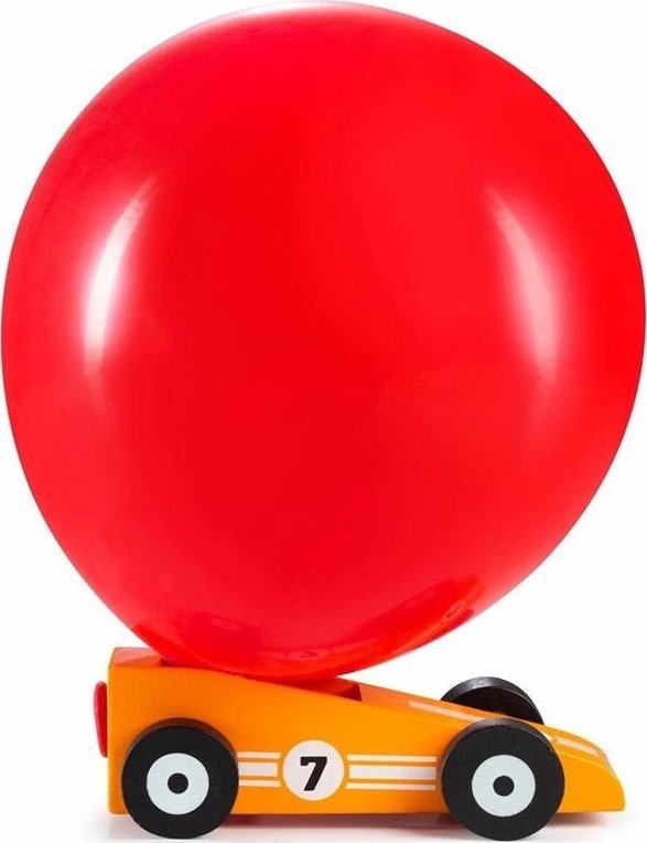 Samochód wyścigowy z balonem - Orangestar
