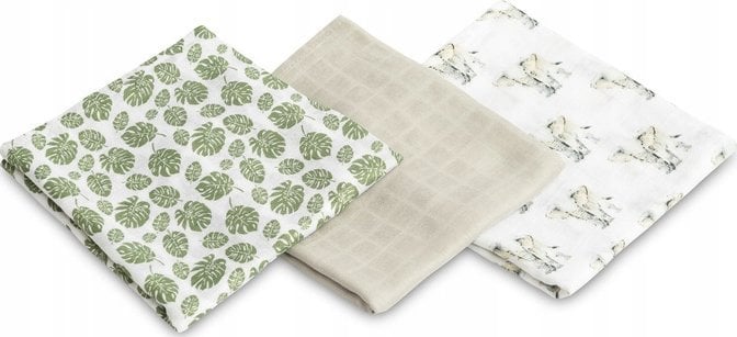 PIELUCHA BAMBUSOWA 3-pak SŁONIK GREY 70X80