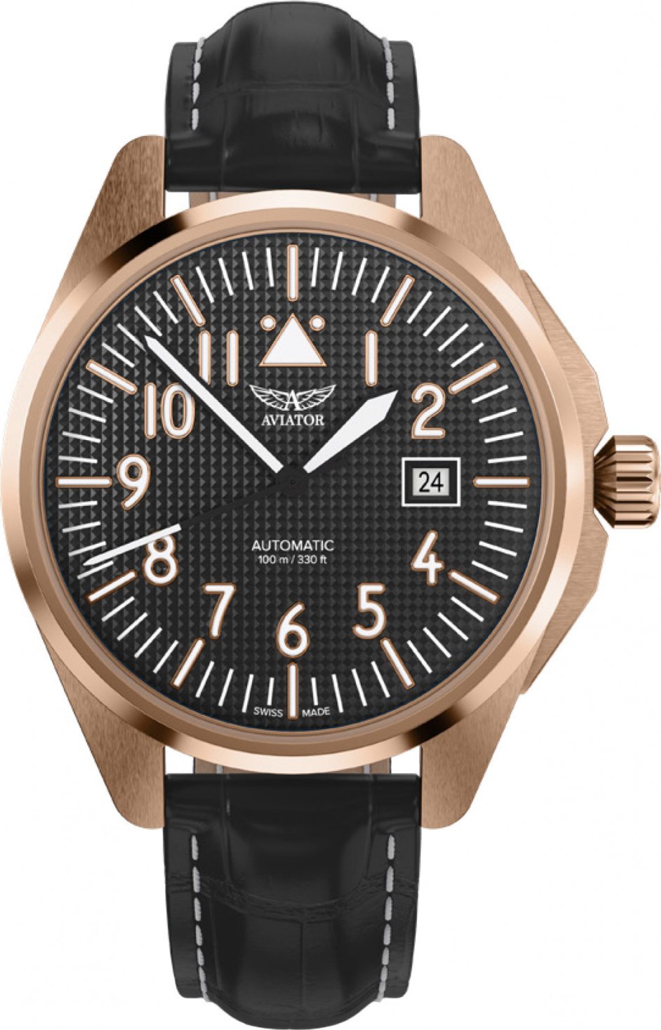 Zegarek Aviator Zegarek męski Aviator V.3.39.2.339.4 czarny