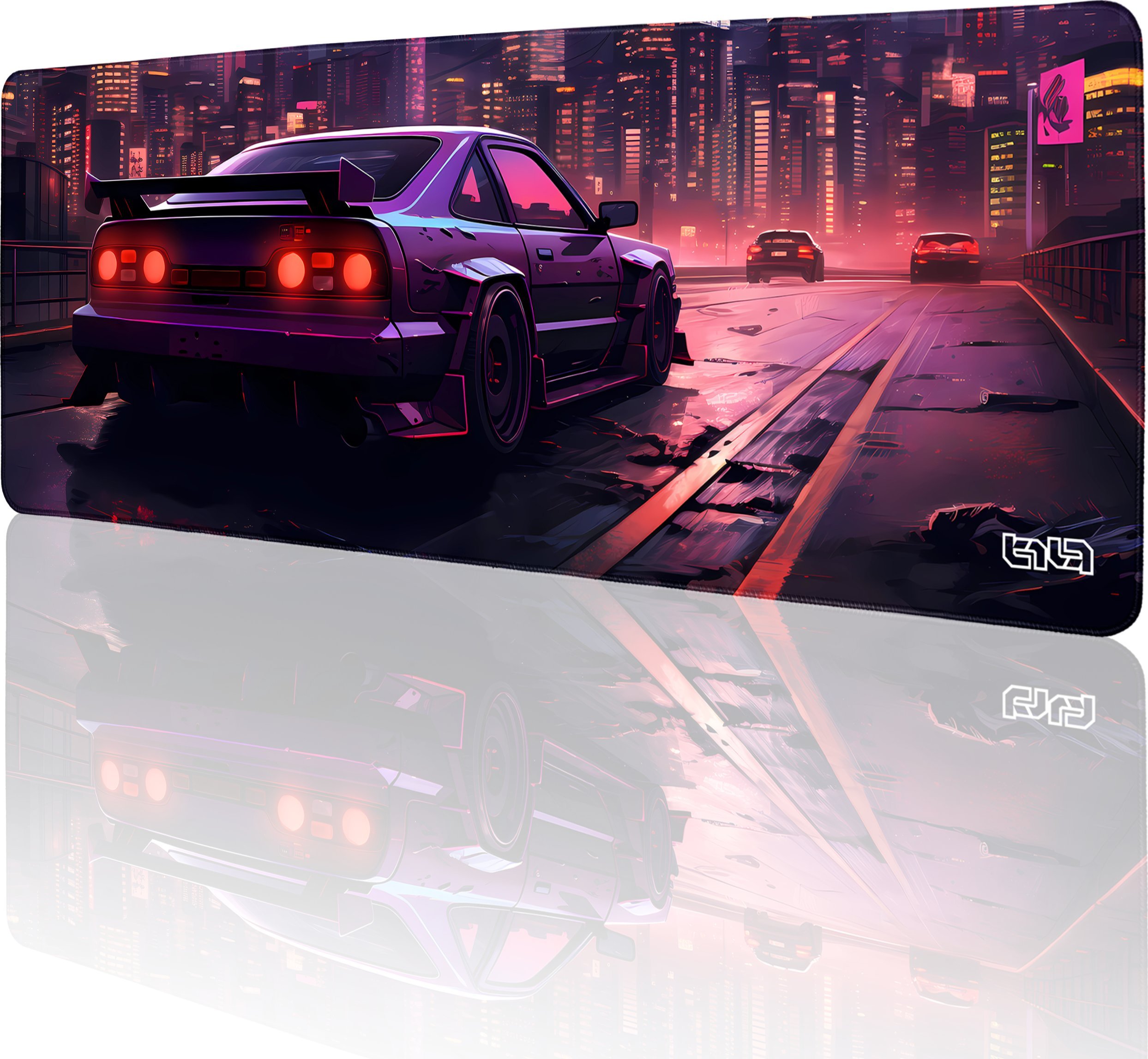 Podkładka Tilt PODKŁADKA POD MYSZKĘ XXL Yokohama Nocą 80x30 TILT Antypoślizgowa XXL Duża