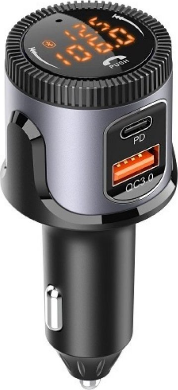 Transmiter FM Extra Digital FM modulator do samochodu BC72 (QC3.0 18W, PD3.0 30W, LED, zestaw głośnomówiący)