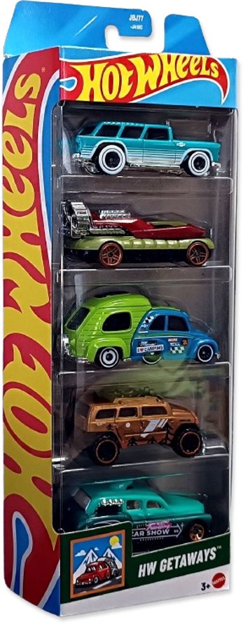 Autka Hot Wheels - HW Getaways - 5 pak (JBJ77)