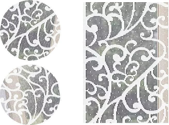 Firanka a'la panel Darfur szerokość 40 cm DomoweTekstylia | WN016D 040