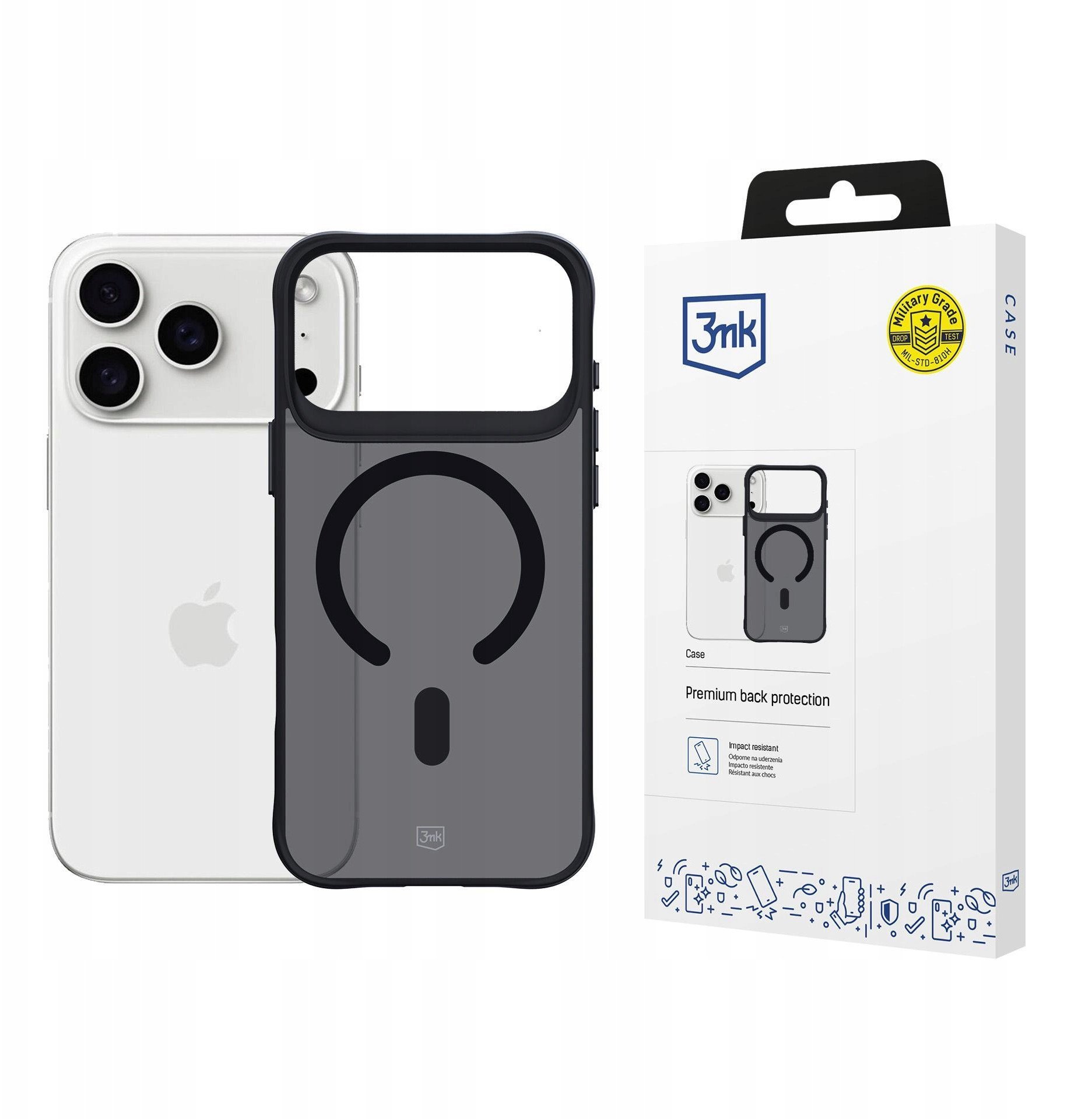 Etui 3MK Smoke MagCase do Apple iPhone 17 Pro Max