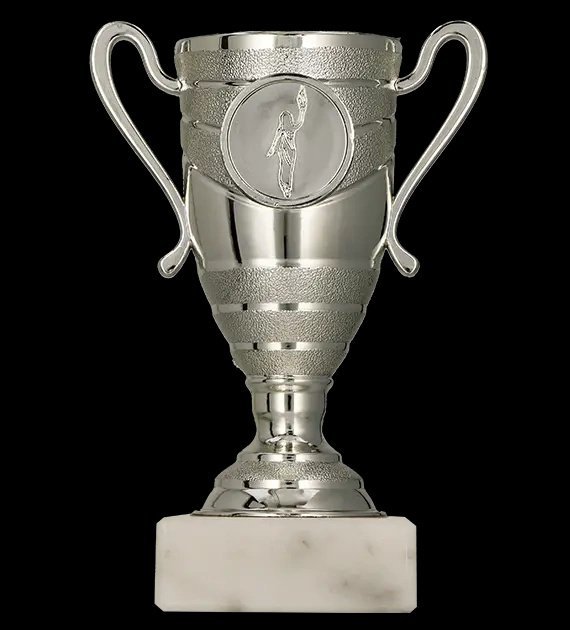 Victoria Sport Puchar plastikowy srebrny T-M