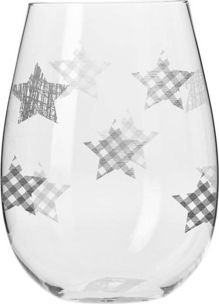 Krosno Szklanki Star 500 ml 6 sztuk Krosno srebrne gwiazdki