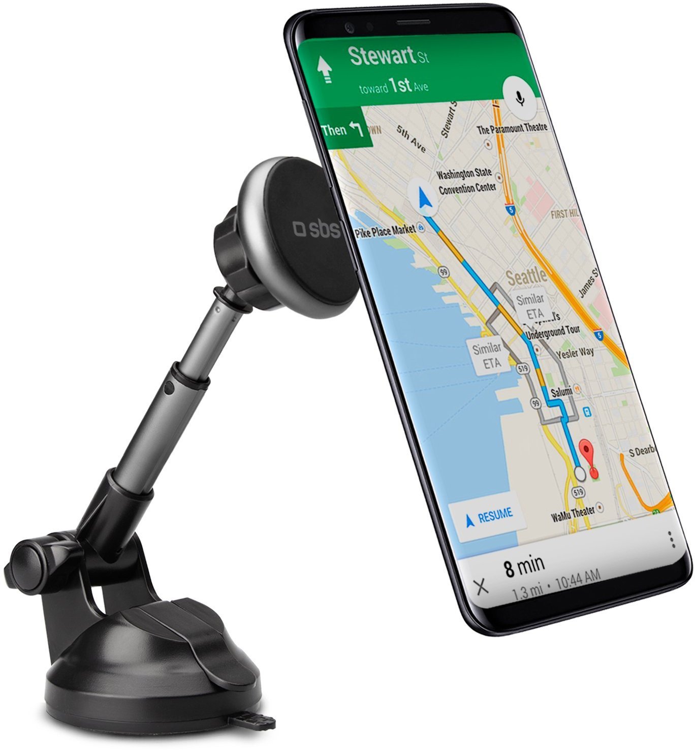 SBS suction cup universal mount magnetic telescopic