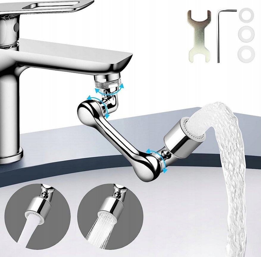 Noveen Przedłużka ruchoma kran NOVEEN XL1063 silver