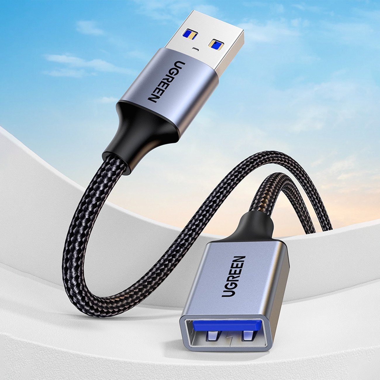 Adapter USB Ugreen UGREEN Przedłużacz USB 3.O, męski USB do żeński USB, 0,5m