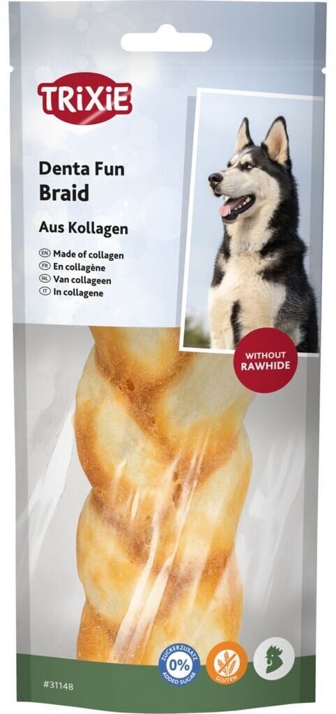 Trixie Denta Fun Braid smakołyk dla psa, kolagen i kurczak, 65 g