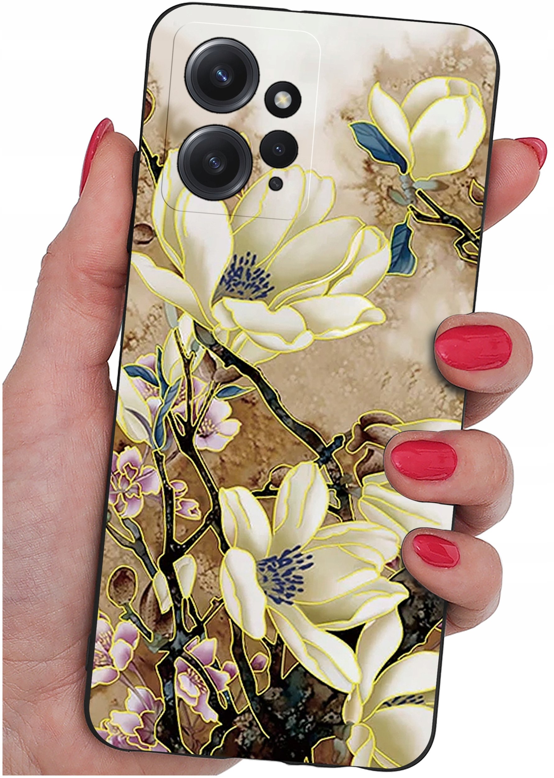 ETUI do Xiaomi Redmi Note 12 4G | WZORY | SILIKONOWE MATT CASE + SZKŁO 9H