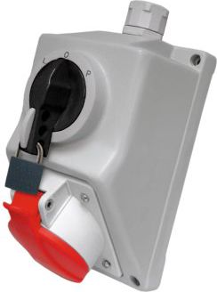 Elektromet Zestaw instalacyjny z gniazdem 4P 16A IP54 C16-18 (971601)