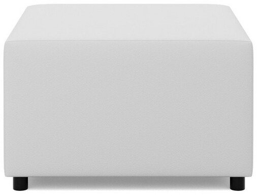 Adams Group Mała pufa CAPERO, 71x71x40 cm, biały