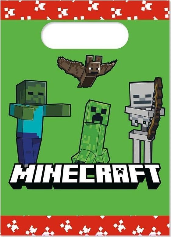 Torebki papierowe Minecraft 4szt