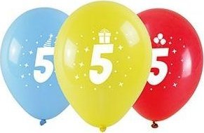 Balony z nadrukiem 5 28cm 3szt