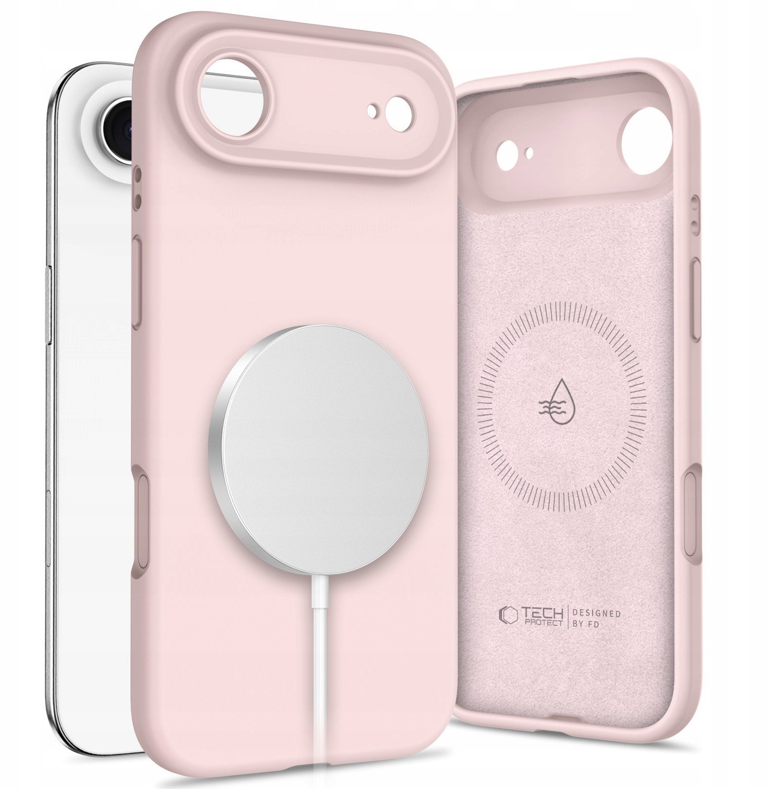 Etui Tech-Protect Silicone MagSafe do Apple iPhone 17 Air Pink Pearl