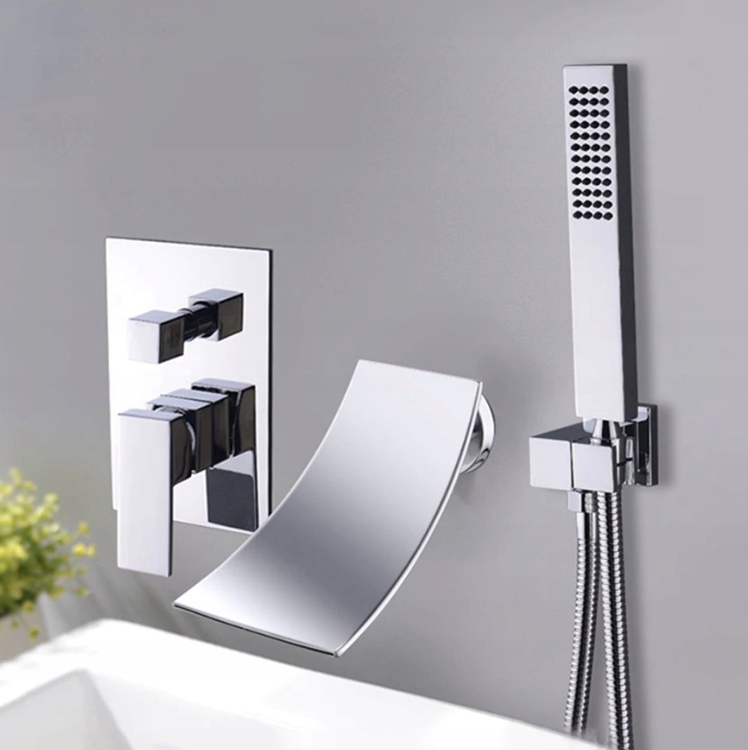 Bateria wannowa PDS Premium Exclusive ścienna chrom