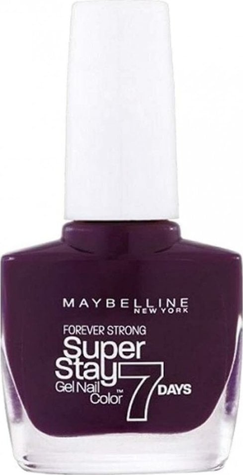 Maybelline Maybelline, Forever Strong Super Stay 7 Days, Nail Polish, Nr. 05, Extreme Black Current, 10 ml For Women