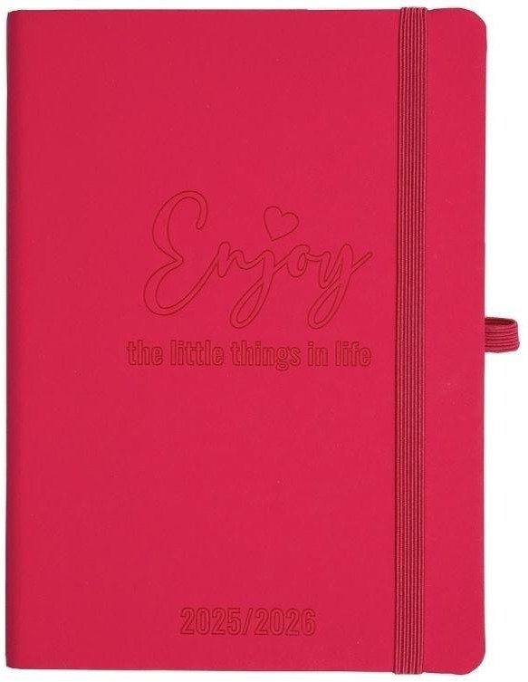 Kalendarz szkolny 2025/26 B6 tyg. Salsa różowy