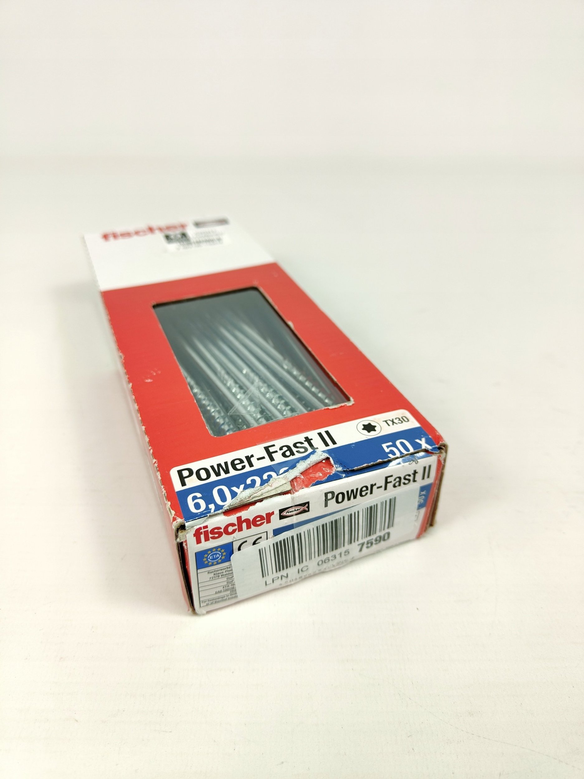 Fischer fischer chipboard screw Power-Fast II 6.0x220 countersunk (50 pieces, partial thread, galvanized)