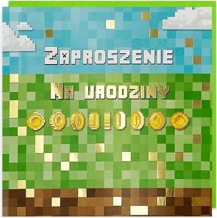 KUKARTKA Zaproszenie Urodziny 5szt