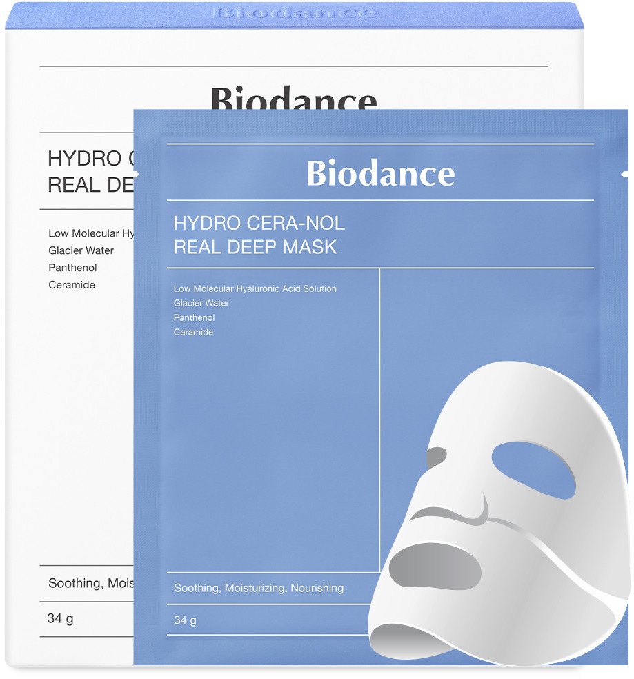 Biodance Hydro Cera-Nol Real Deep Mask maska do twarzy w płachcie 4x34g