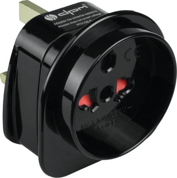 DPM Adapter podróżny UK, czarny