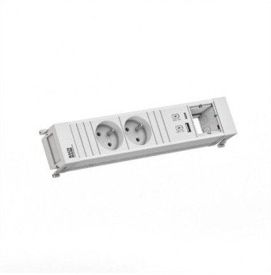 BACHMANN POWER FRAME 2xUTE 1xCM 1xUSB A/C 22W 0.2m GST18