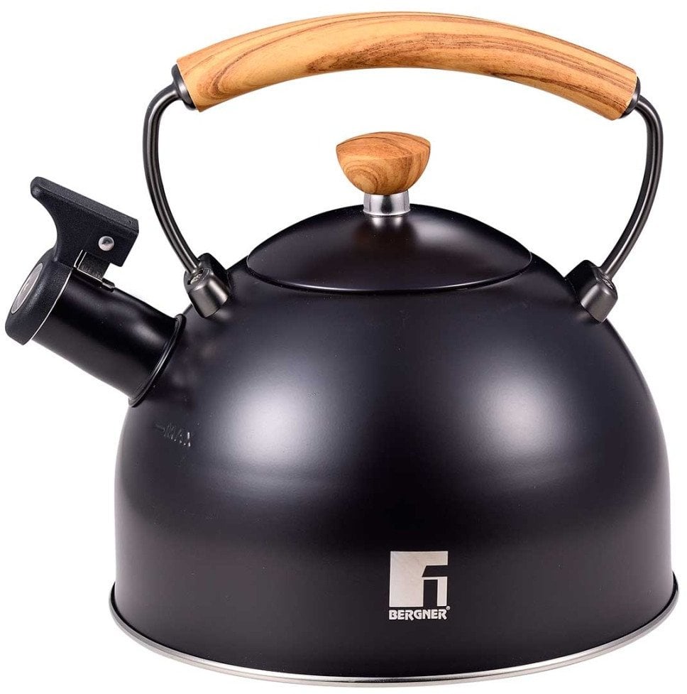 Czajnik Stalowy Z Gwizdkiem 2,3l Bergner Bg-37312 Charcoal