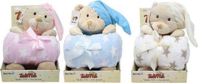 Norimpex Tulimiś z kocykiem 3 kolory (1001777)