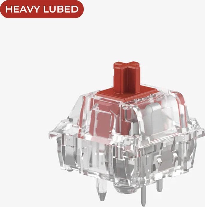 Glorious Glorious Fox Ultralight Switches, mechanisch, 5-Pin, linear, MX-Stem, 30g - lubed, 110 Stück