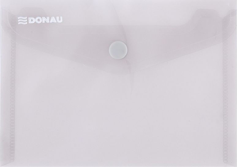 Donau Teczka kopertowa DONAU zatrzask, PP, A6, 180mikr., dymna